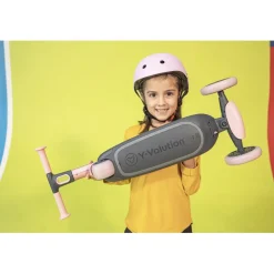 Yglider Nua Lo Scooter A 3 Ruote Pieghevole Premium Con Ruote Luminose Da 127 Mm E Gancio Da Parete Per Bambini Dai 3 Anni In Su