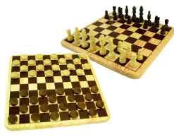 Zig Zag Dama E Scacchi Deluxe Classici In Legno